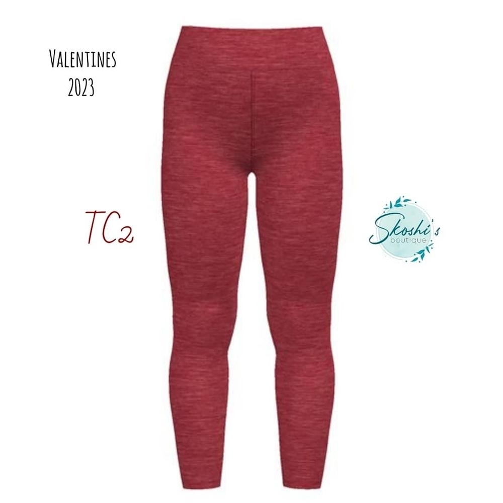 LuLaRoe Adult Leggings in Rich Red